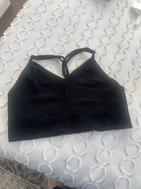 Black Seamless Ribbed Bralette - Women Intimates
